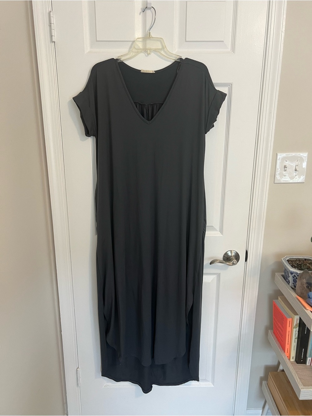 Tall-friendly V-neck Maternity Dress
